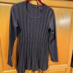 Daisy Fuentes Deep Blue Knit Top